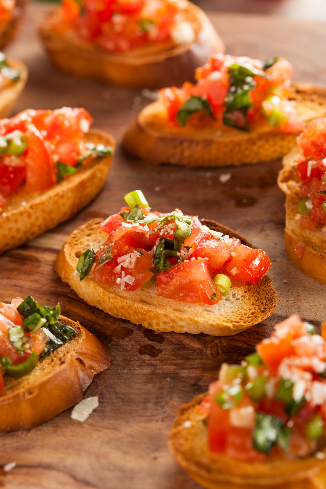 Crispy Bruschetta Toasts
