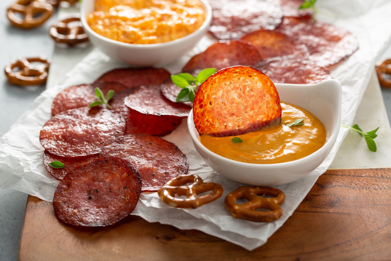 Crispy Salami Chips