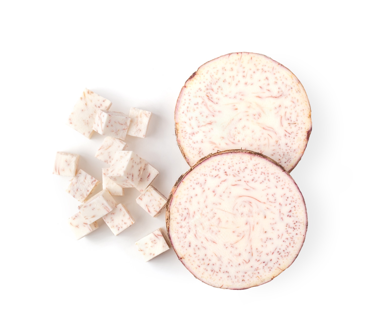 Taro Root Cubes